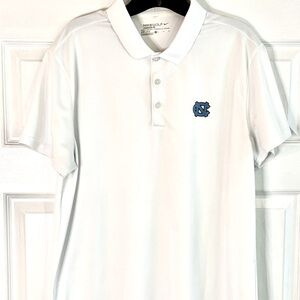 Nike Men's North Carolina Tar Heels White Dri-FIT Woven Polo - Size Large